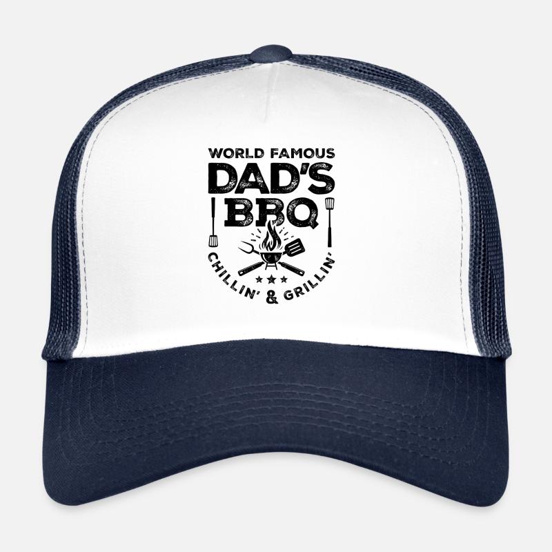 World Famous Dad's BBQ Chillin' & Grillin' Pitmast Trucker Cap