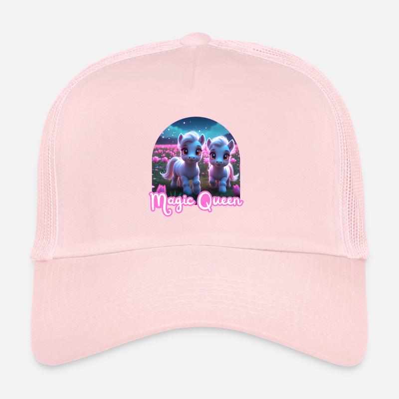 Deux poneys mignons - Reine de la magie Casquette trucker 