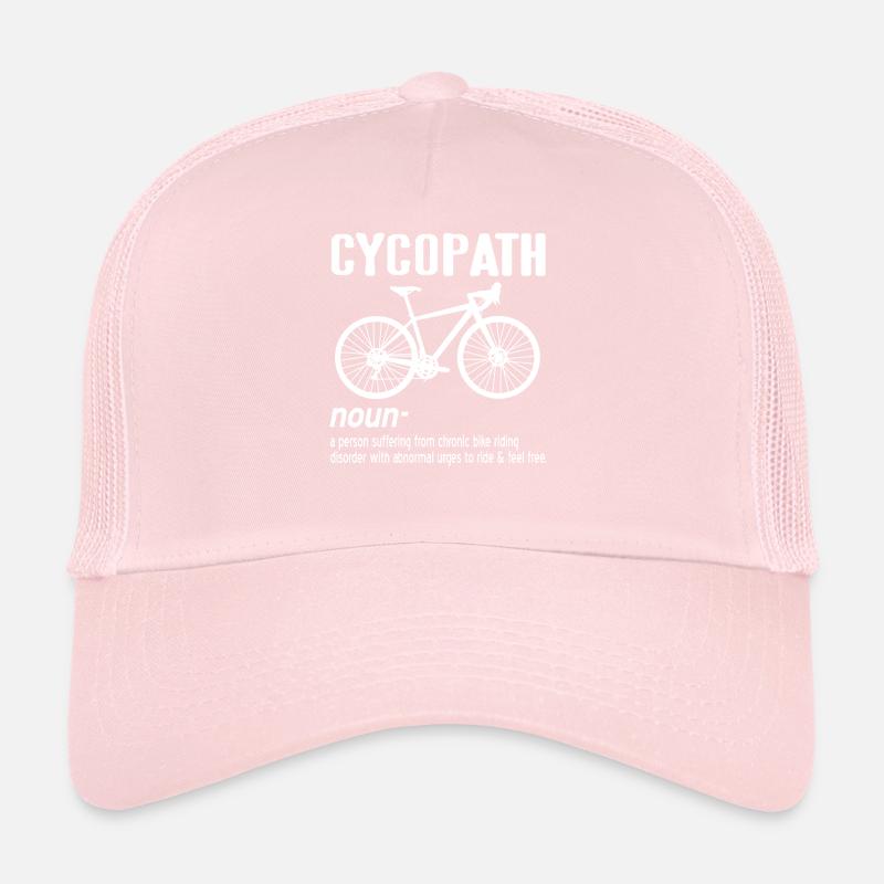 Cycopath Definition Chronic Cyclist Humor Trucker Cap