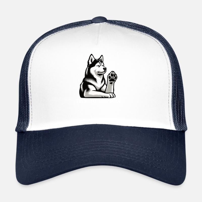 Parlez à la patte Husky Husky Propriétaire Husky Casquette trucker 