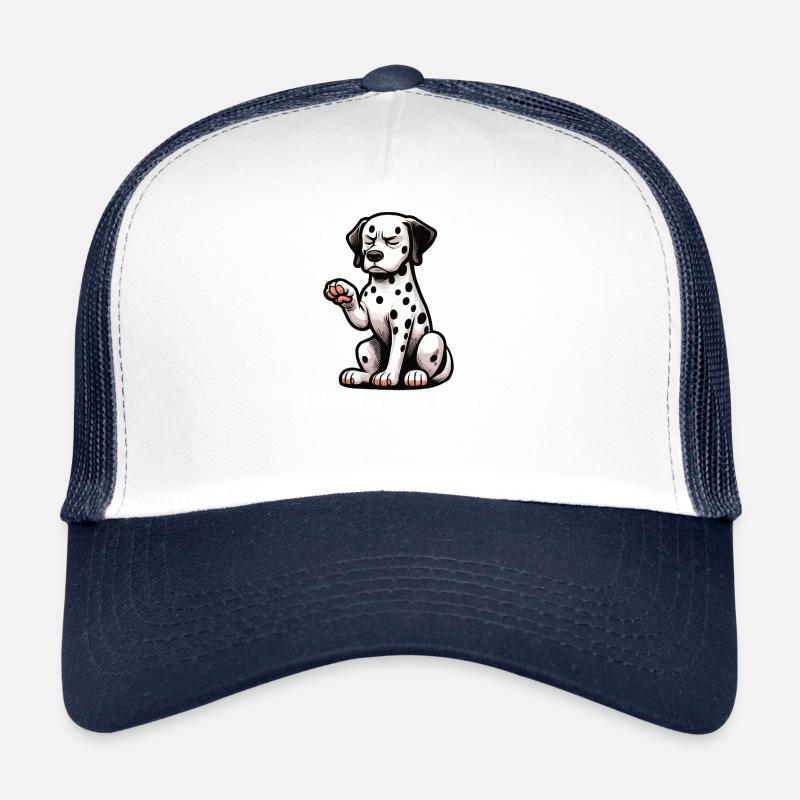 Parlez à la patte Gardien dalmatien dalmatien Casquette trucker 