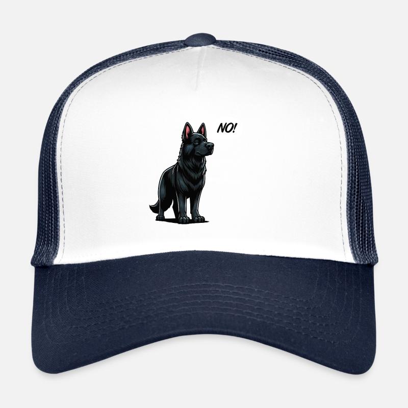 No Black Shepherd Shepherd Owner Trucker Cap