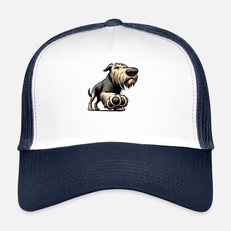Parlez au propriétaire de Wolfhound Paw Irish Wolfhound Casquette trucker 