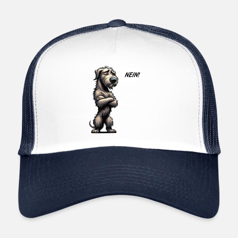 Pas de chien de loup irlandais propriétaire de chien de loup. Casquette trucker 