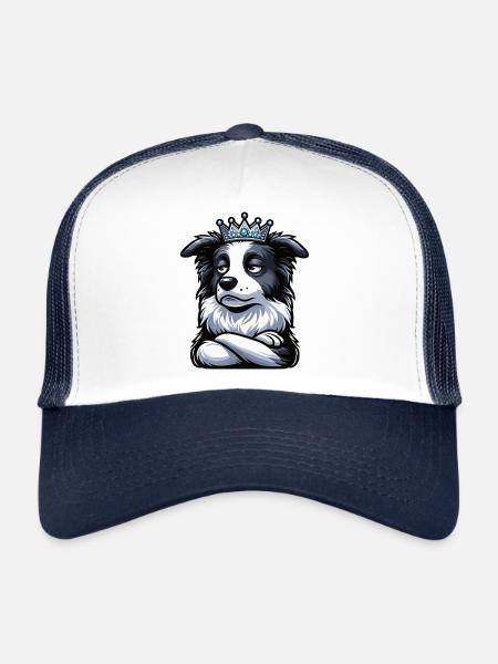 Border Collie Collie Owner Collie Lover - Trucker Cap - white/navy - Front
