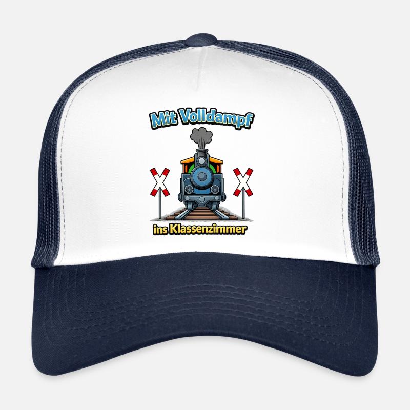 Dampflok ins Klassenzimmer zur Einschulung  Trucker Cap