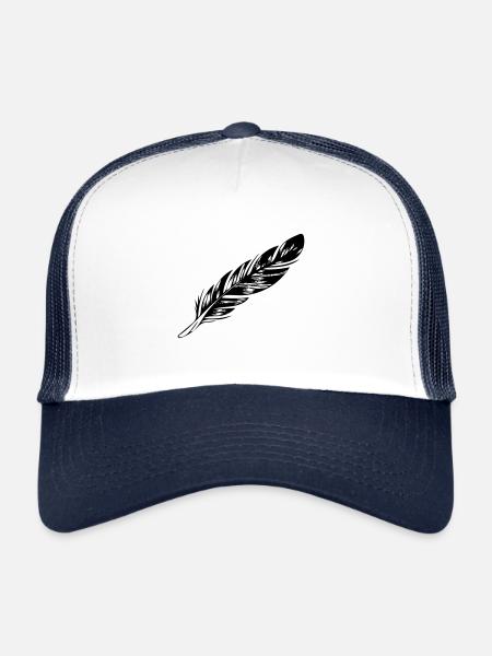 ressort - Casquette trucker  - blanc/marine - Devant