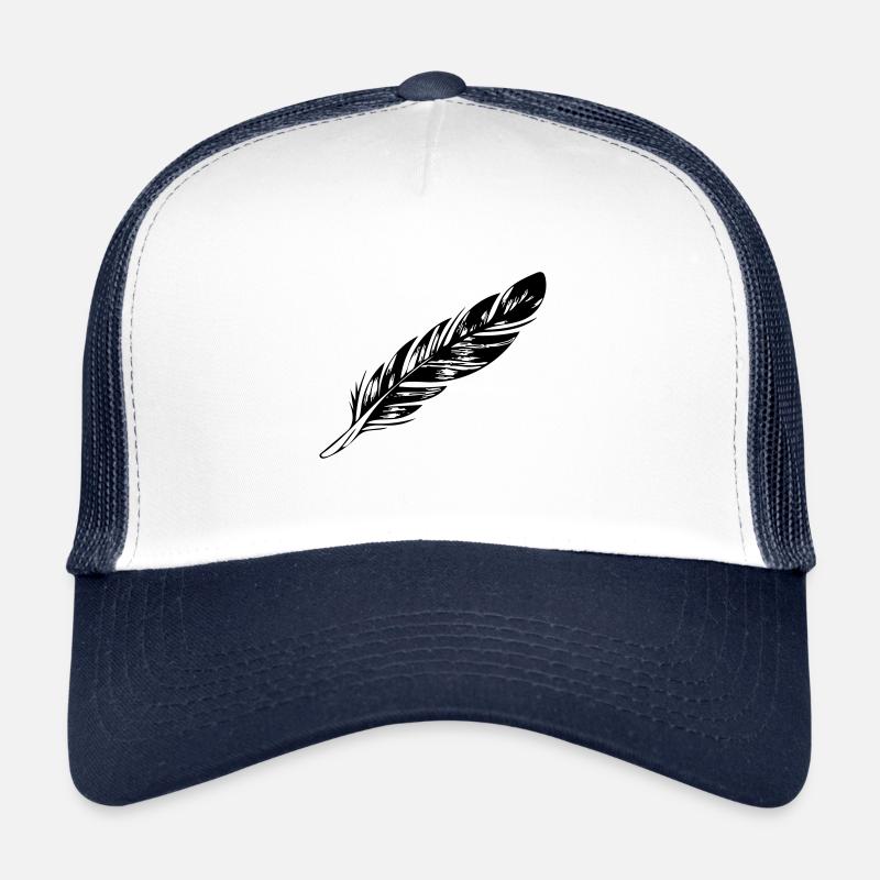 Feder - Trucker Cap - Weiß/Navy