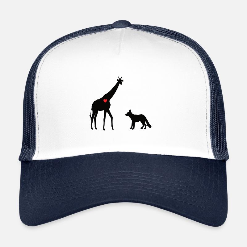 Giraffe und Wolf Gewaltfreie Kommunikation Trucker Cap