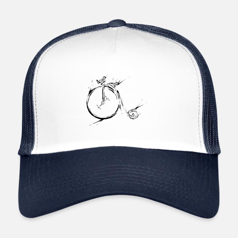 Vélo vieille roue haute Casquette trucker 