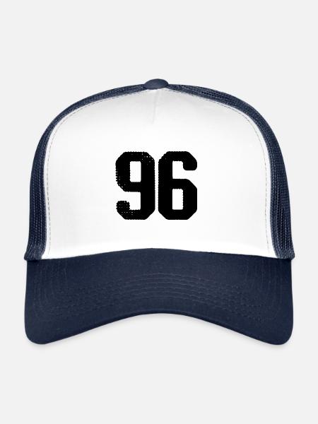 96 number jersey - Trucker Cap - white/navy - Front