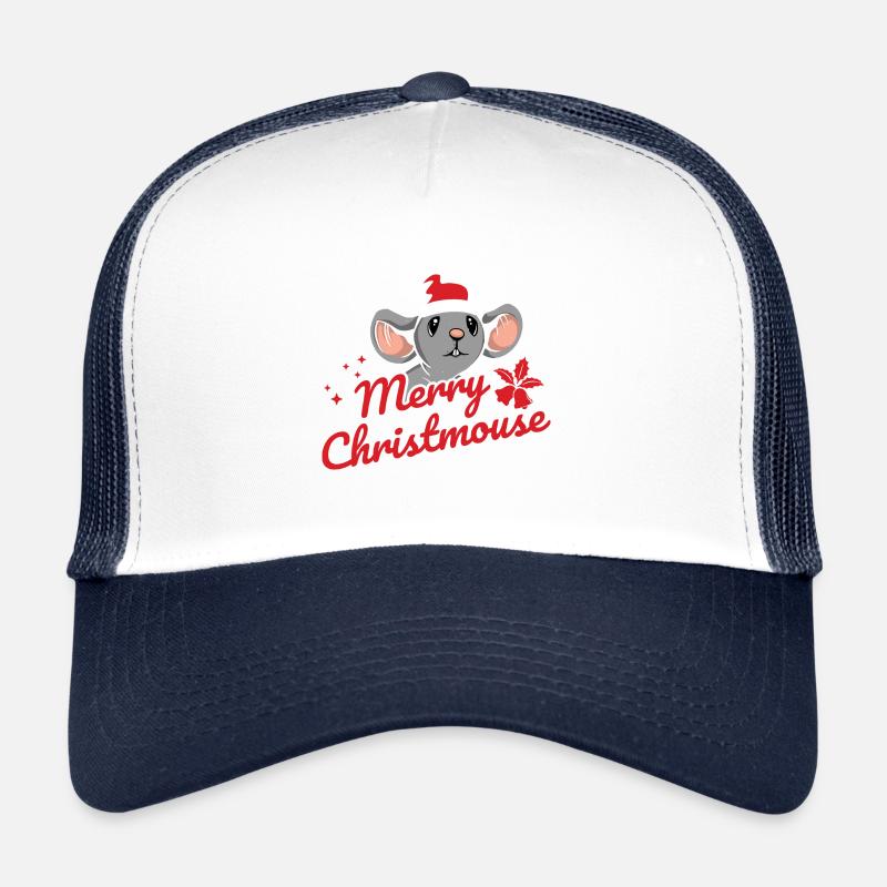 Nagetier Maus Ratte - Trucker Cap - Weiß/Navy