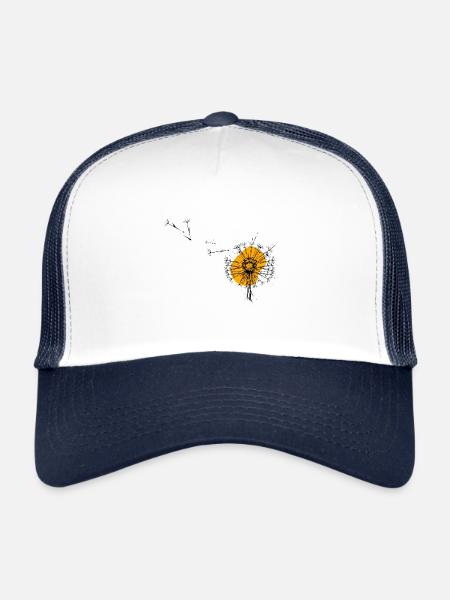 Dandelion - Trucker Cap - white/navy - Front