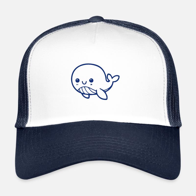 Süßer Wal Geschenk Idee blau Trucker Cap