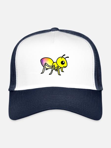 Ant Comic Animal - Trucker Cap - white/navy - Front