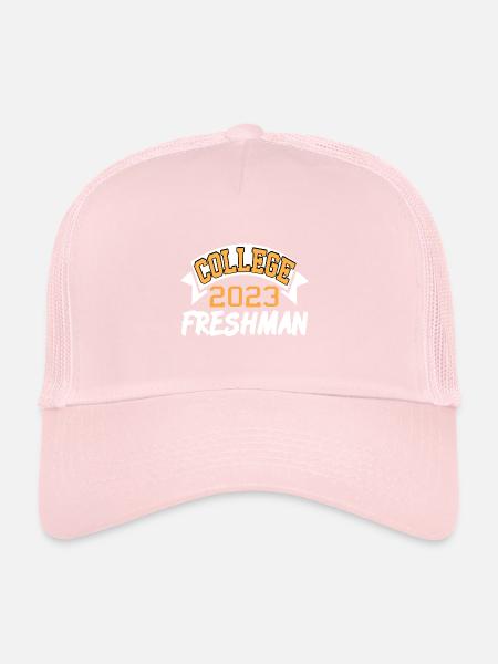 Classe de première année de l’université de 2023 Vie sur le campus - Casquette trucker  - rose pâle - Devant