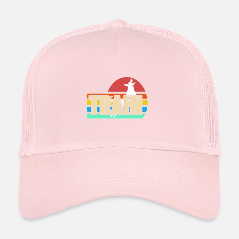 Train Retro Dog Trainer Jumping Pet Motivation Trucker Cap