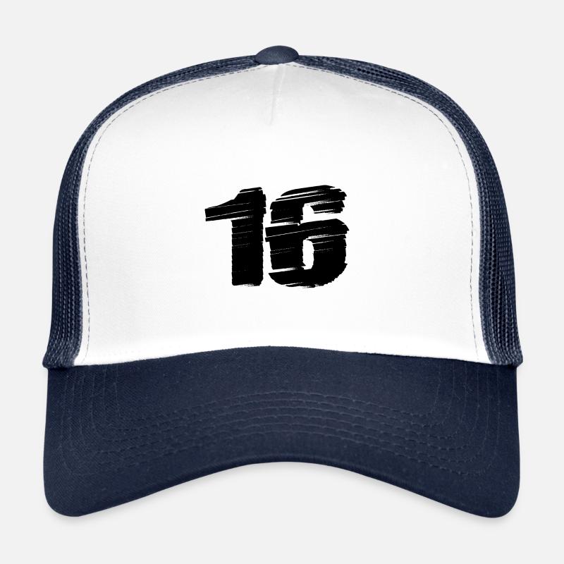 16 Maillot numéro Casquette trucker 