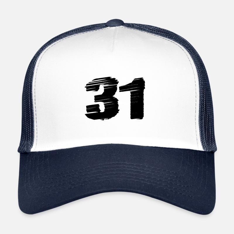 31 Maillot numéro Casquette trucker 