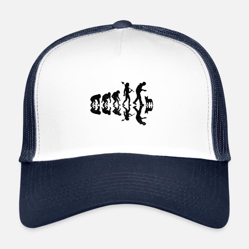 Evolution Bouledogue Français Frenchie Dog Lover Bulldo Casquette trucker 