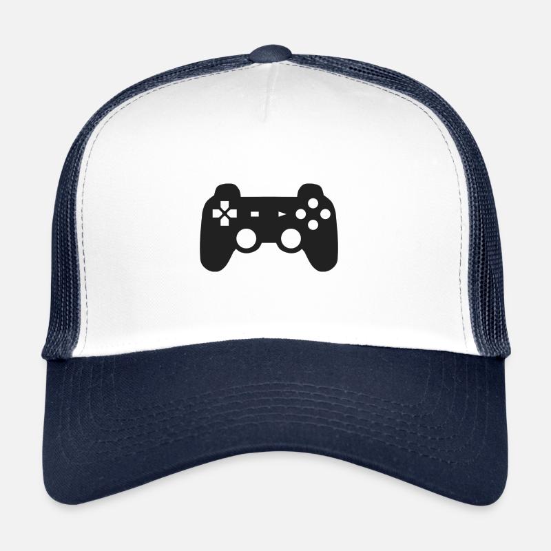 Gamepad - Trucker Cap - Weiß/Navy