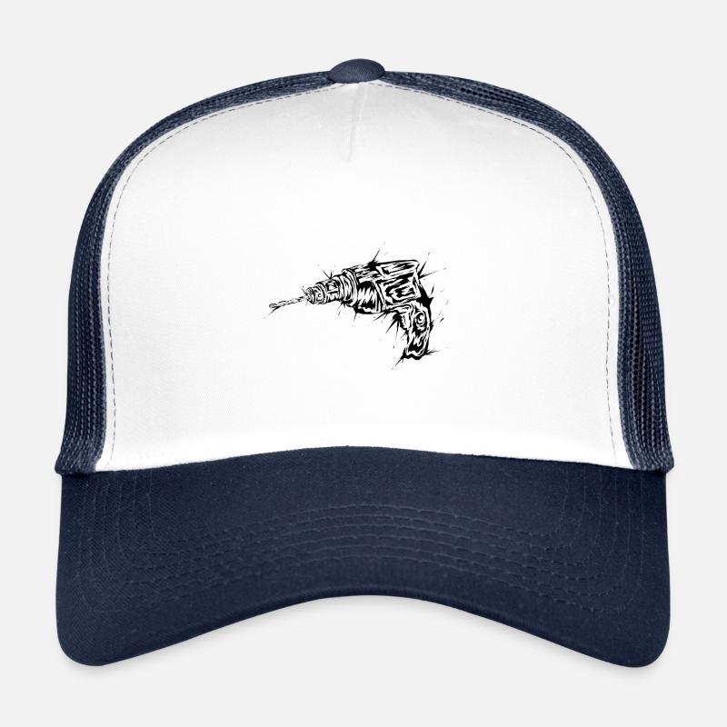 Bohrmaschine Handwerker Trucker Cap