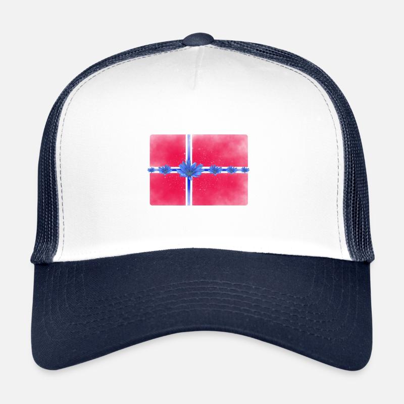 Norwegen Fahne Blumen Sankthans feiern Trucker Cap