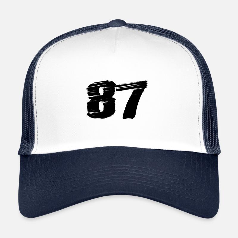 87 Number jersey Trucker Cap