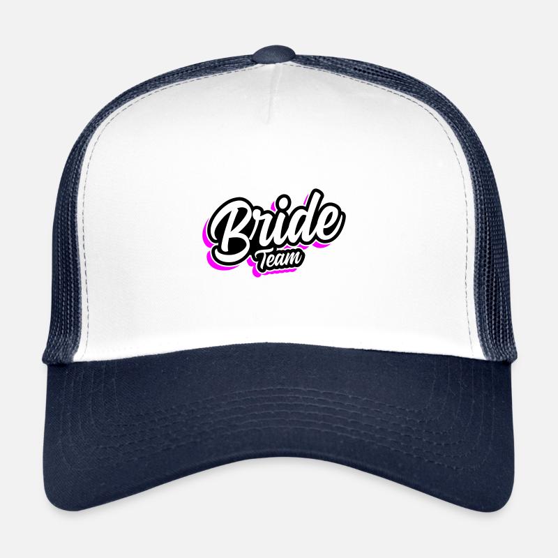 Team Bride Hochzeit Spruch Trucker Cap