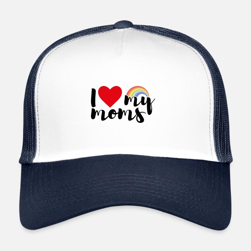 Ich liebe meine Mütter - Trucker Cap - Weiß/Navy