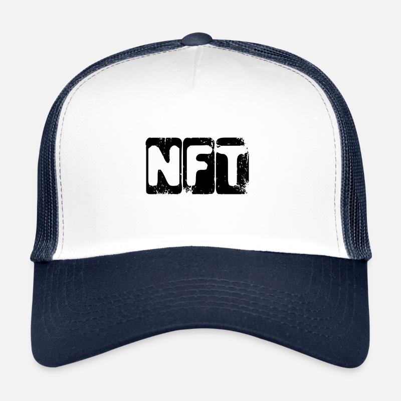 nft grand noir Casquette trucker 