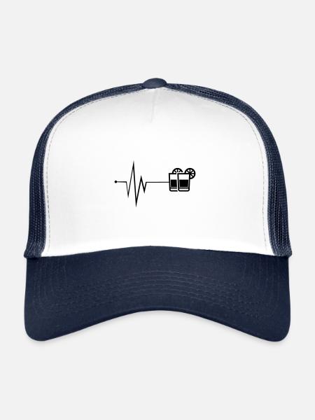 Cocktail Pulse - Casquette trucker  - blanc/marine - Devant