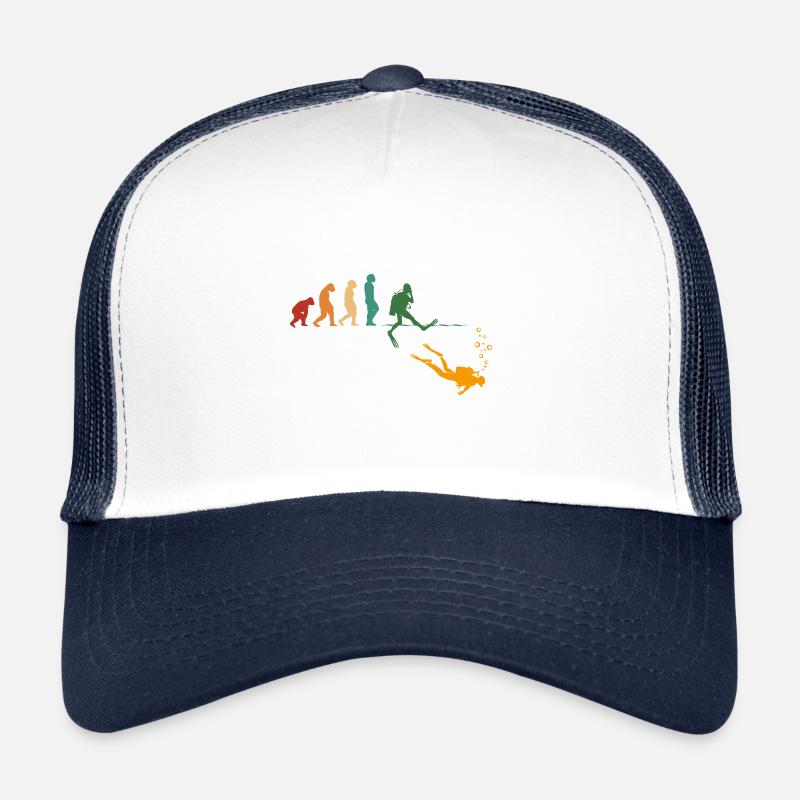 Evolution Graphic Diver Diving Scuba Diver Apnoe S Trucker Cap