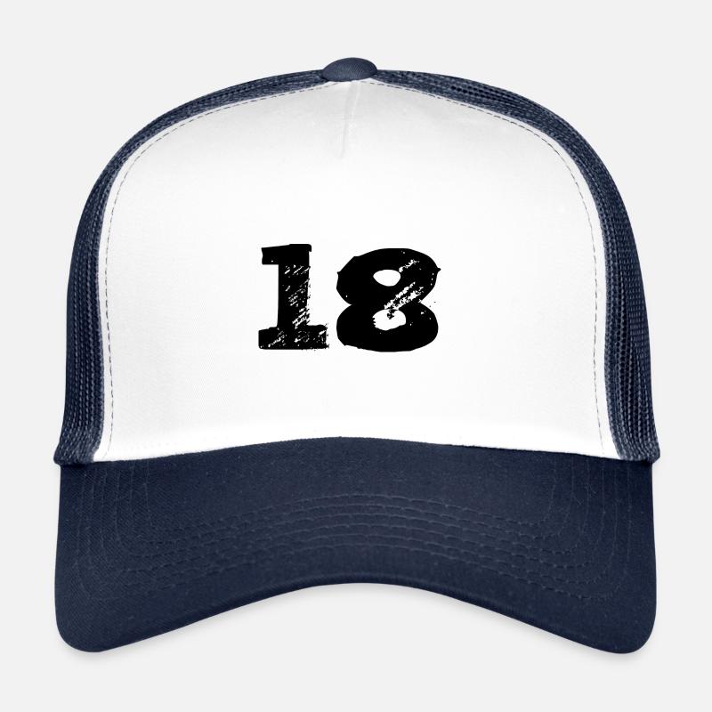 18 Zahl Trikot Trucker Cap