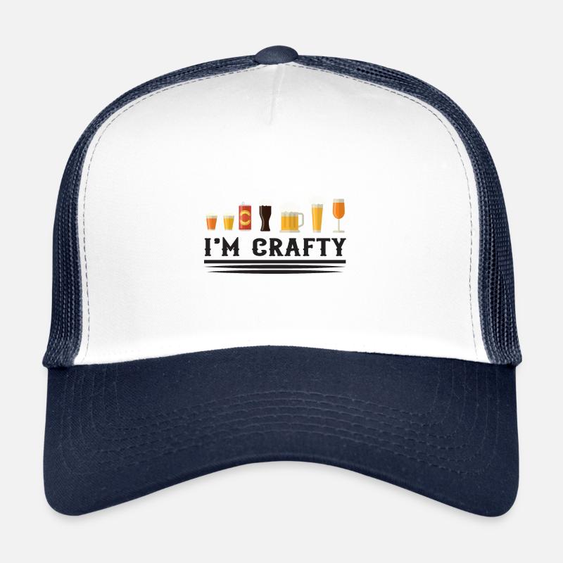 I'm Crafty Homebrewing Winemaking Brewery Craftbee Trucker Cap