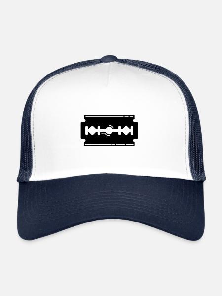 Razor Blade Icon Icon - Trucker Cap - white/navy - Front