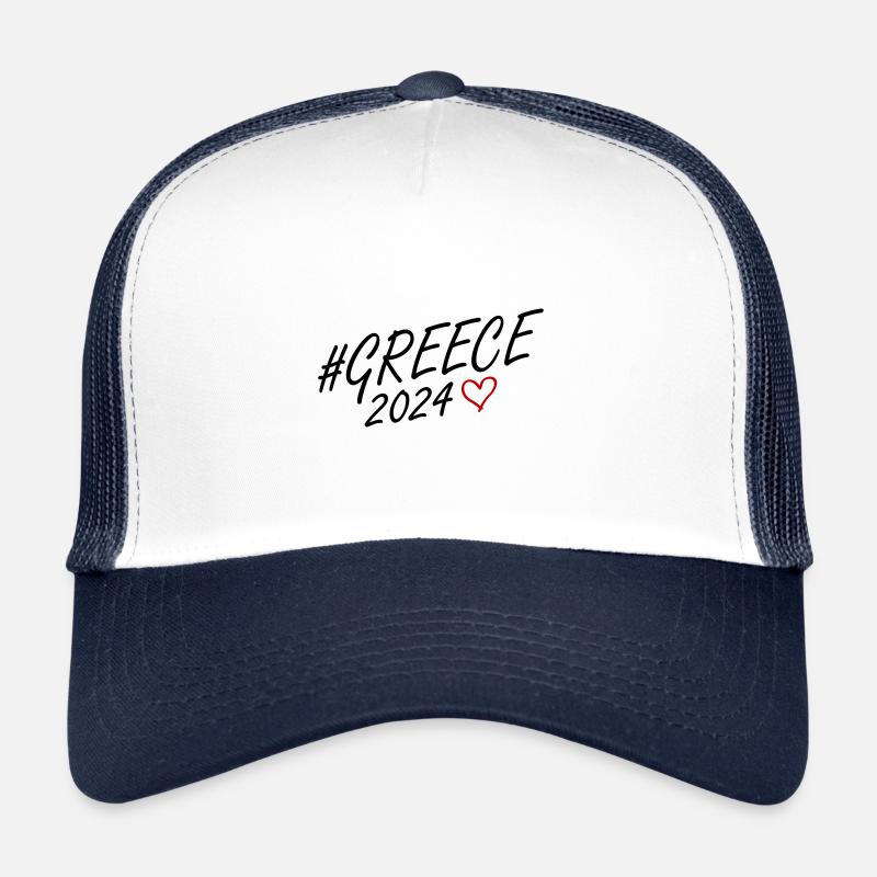 Grèce 2024 Voyage du cœur Casquette trucker 