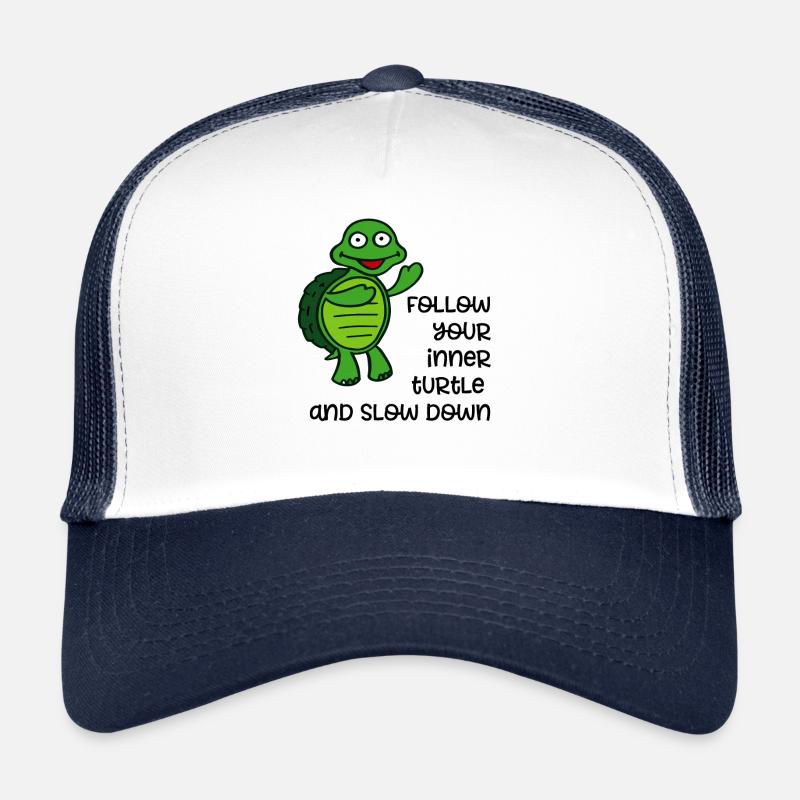 lentement - Casquette trucker  - blanc/marine