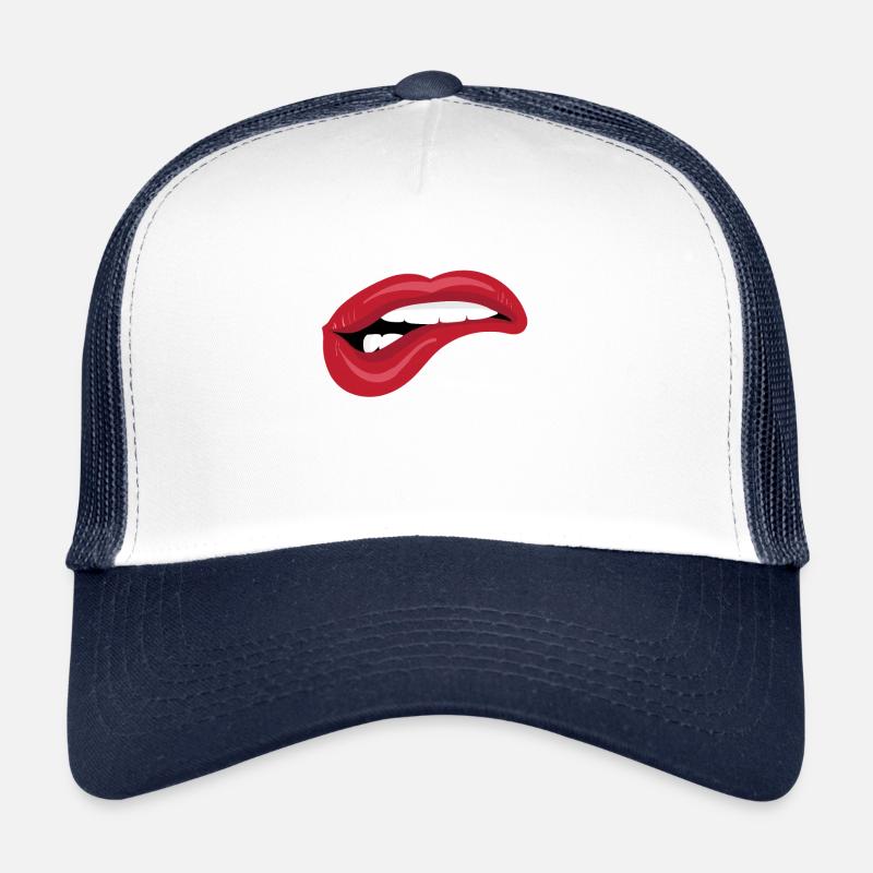 Biting Lips Trucker Cap
