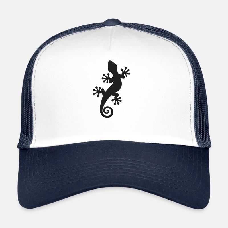 gecko - Casquette trucker  - blanc/marine
