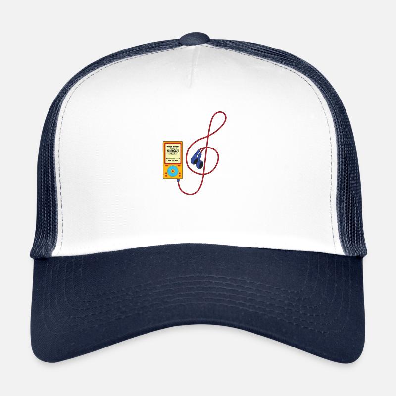 Lecteur MP3 + écouteurs Casquette trucker 