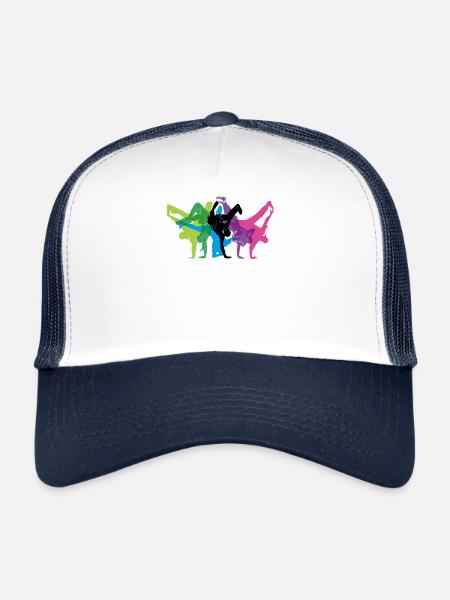 BREAKDANCE - Trucker Cap - Weiß/Navy