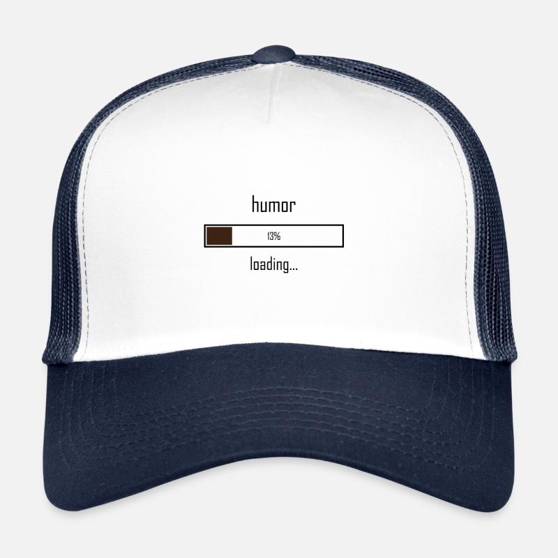 Humor wird geladen - Trucker Cap - Weiß/Navy