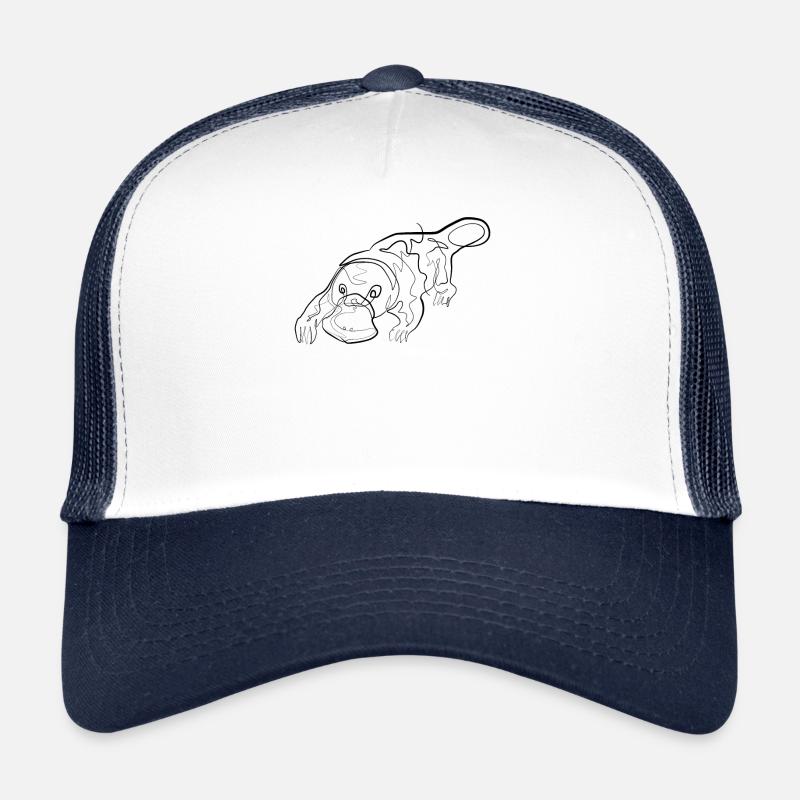 Animaux à bec - one line drawing Casquette trucker 