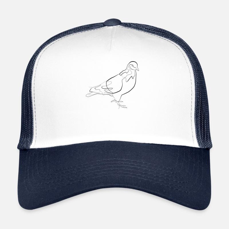 Brieftaube - one line drawing Trucker Cap