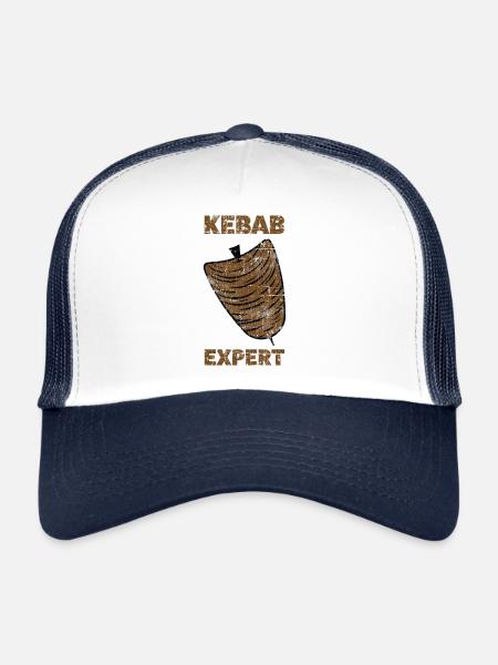 Kebab Döner - Casquette trucker  - blanc/marine - Devant