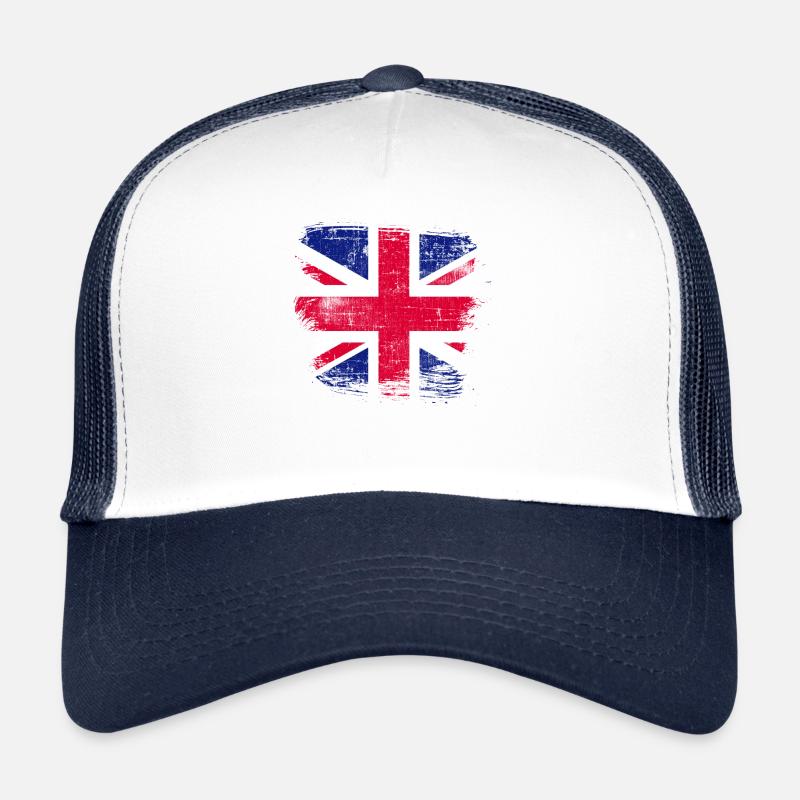 Großbritannien - Trucker Cap - Weiß/Navy