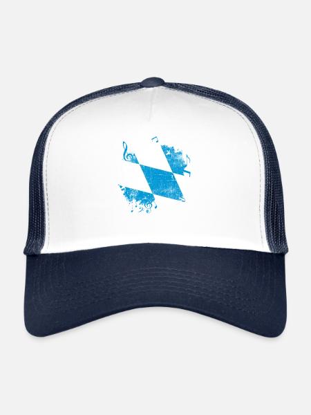 Musik Bayern - Casquette trucker  - blanc/marine - Devant