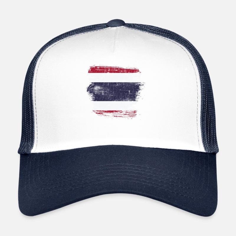 Thaïlande - Casquette trucker  - blanc/marine
