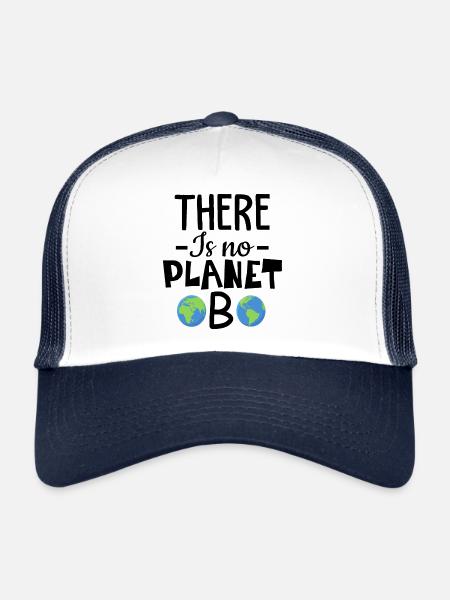 There is No Planet B Fridays for Future Design - Trucker Cap - white/navy - Front